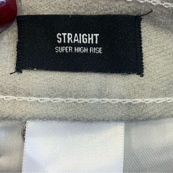 Express Straight Super High Rise Pants Size 2 Tan Color - Picture 5 of 12